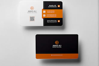 design best and unique business visiting card for you