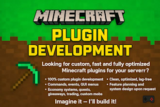 qualified custom minecraft plugins for you