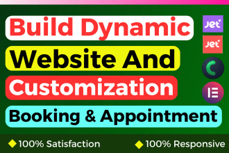 build dynamic website with wordpress jetengine,  elementor pro