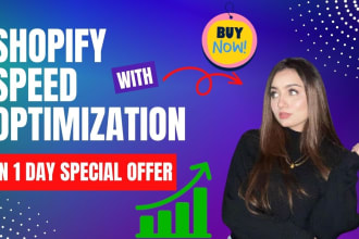 do shopify store SEO and shopfiy speed optimization in 1 day