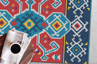 do ethnic kilim rug pattern design for you
