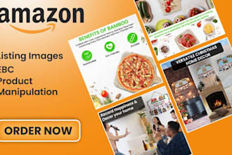 design amazon listing images and ebc, product photo editing