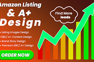 create amazon listing images and ebc, product photo editing