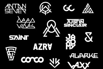 design music, producer, band, dj and business logo design