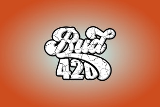 design unique cannabis 420 wordmark logo