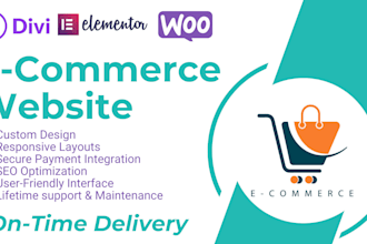 build a stunning e commerce website with elementor or divi