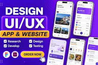 design mobile app ui ux design in figma for ios, android, and ai products