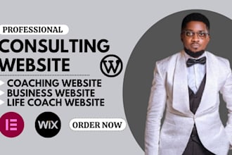 design a life coach, consulting website, for speakers, trainers