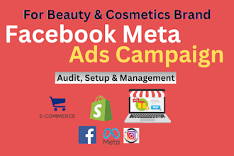run facebook ads for your beauty, cosmetic, makeup, skincare, hair, spa products