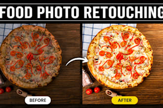 professionally edit and retouch food photography