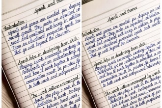 write your content in printed cursive handwriting