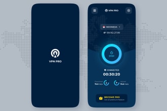 build a secure vpn app with right protocol and multiple servers with admob ads