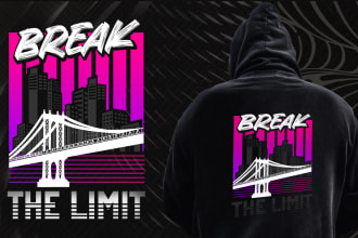 design streetwear t shirt in urban, edgy and modern style