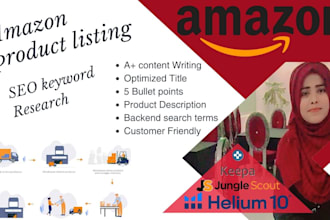 write amazon product listing copywriting, creative SEO and descriptions