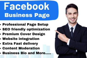 do facebook business page setup and fan page create