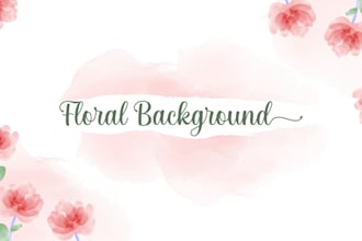 draw digital watercolor flower illustration and plants, fruits clipart