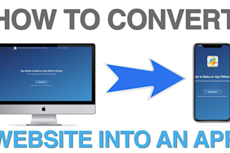 convert your website into a mobile app for android and ios