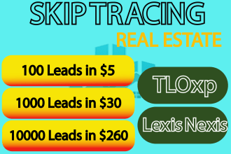 do skip tracing for real estate business