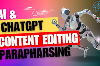 paraphrase and edit ai and chatgpt generated content manually