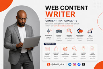 high converting SEO website copy and landing page copy
