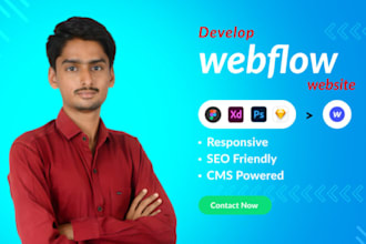 convert designs to webflow website