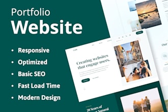 design and develop personal portfolio website, wordpress portfolio website