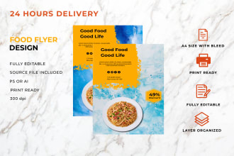 creative flyer, poster, food flyer