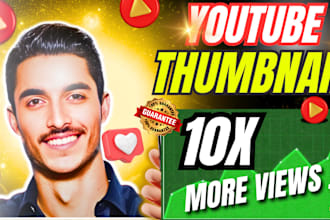 design eye catchy clickbait and a catchy youtube  thumbnail