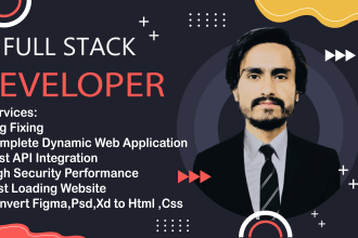 be your full stack web developer, integrating apis and developing a web app