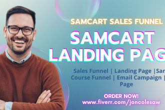 do samcart sales funnel, samcart landing page, sales page