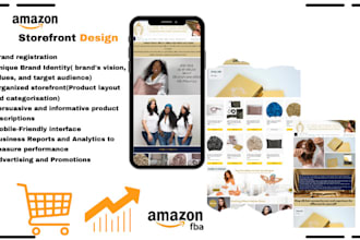design amazon storefront design, amazon brand registry, amazon listing