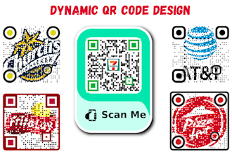 create dynamic qr code design with logo
