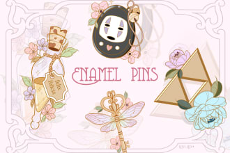 create a unique enamel pin design for you
