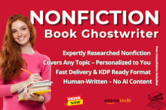 nonfiction ghostwriter, business, marketing and branding book writer, self help