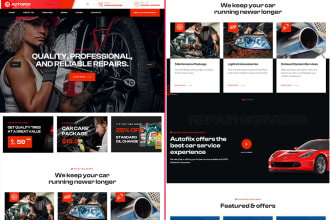 design car auto detailing, dealership, rental website