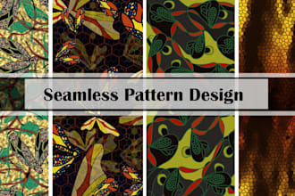 create seamless pattern for textile digital fabric print