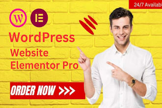 design a wordpress website utilizing elementor pro