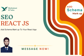 add schema org to react js app to improve SEO