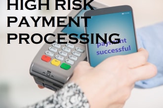 setup high risk merchant account or 2d payment gateway mobile pos for US UK eu