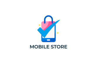 do unique mobile phone shop cell phones store logo design