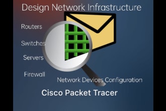 design a network infrastructure in packet tracer