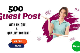 publish 500 dofollow guest post