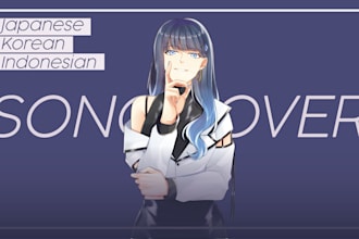 sing in japanese, indonesian, korean song for you