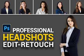 retouch headshot and portrait for social media