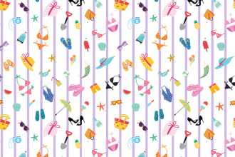 design or recreate beautiful seamless vector textile surface pattern
