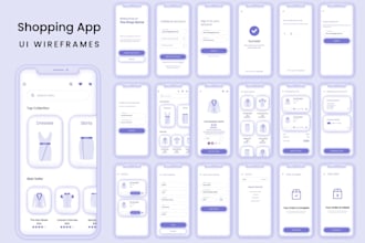 do UI mobile app, wireframe and website UI mockups in figma