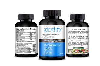 do supplement bottle label design, bottle label and product packaging