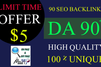 build high quality da 90 white hat seo backlinks