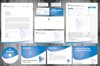design professional business card, letterhead and stationery