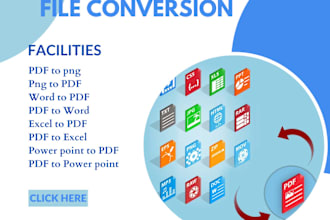 conversion of file from pdf to word excel